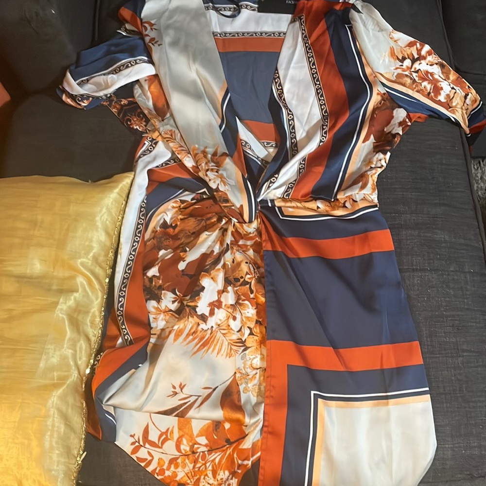 Satin mini dress 1X